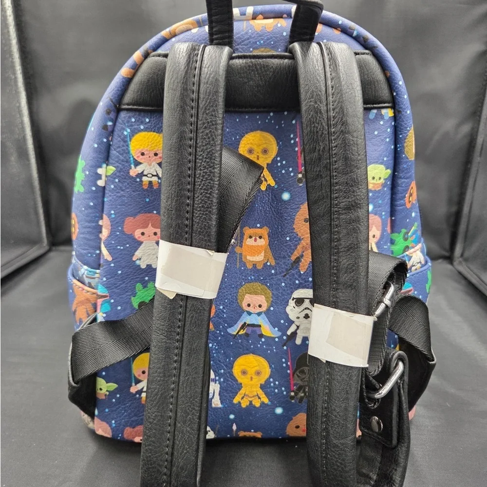 Loungefly Starwars Chibi Print Backpack - Picture 3 of 7